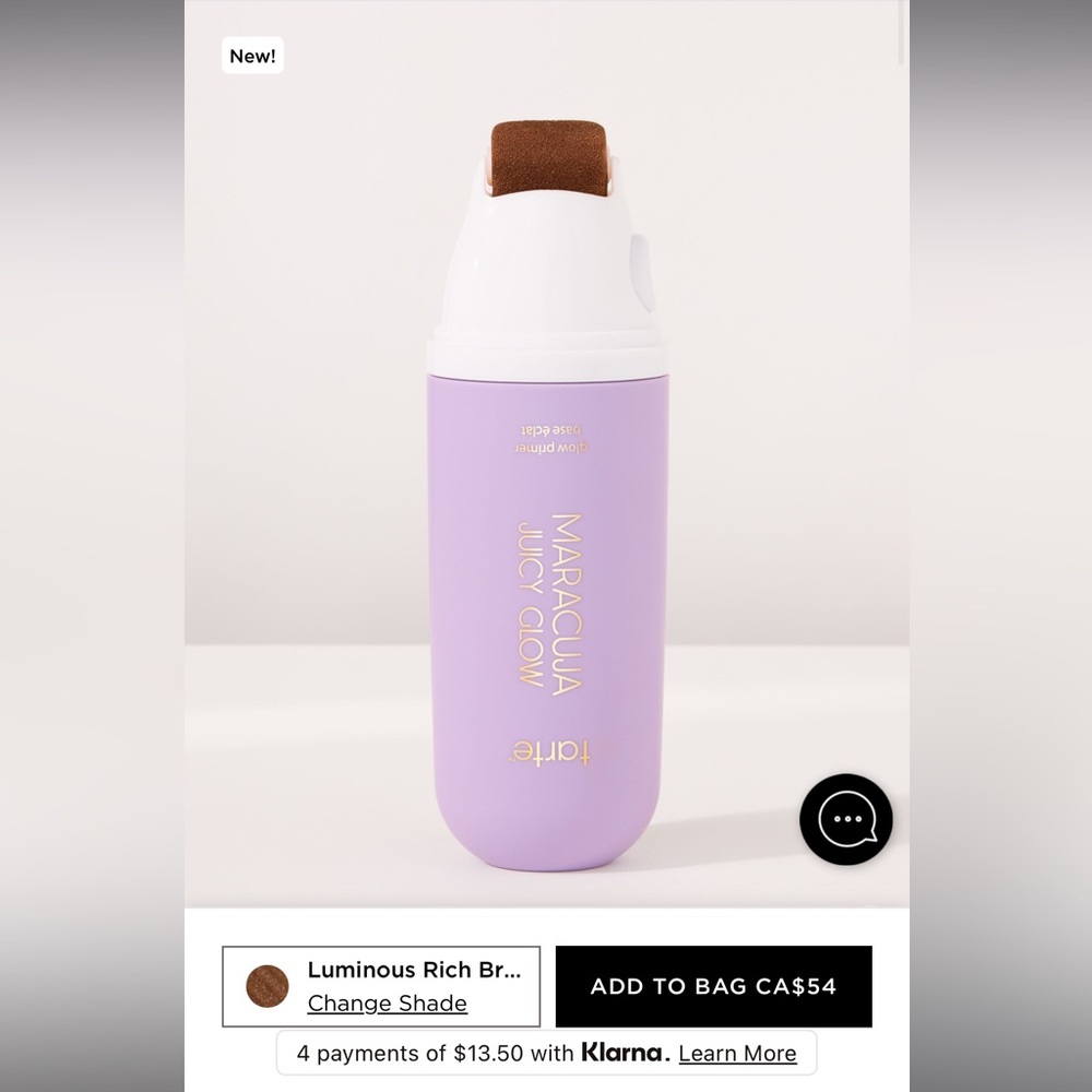 Brand new tarte marajuca juicy glow primer in luminous rich bronze